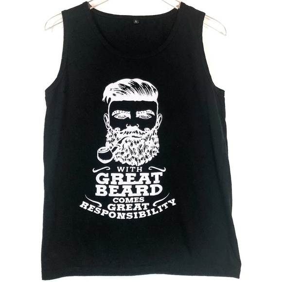 With Great Beard Comes Great Responsibility Top - Picture 1 of 6